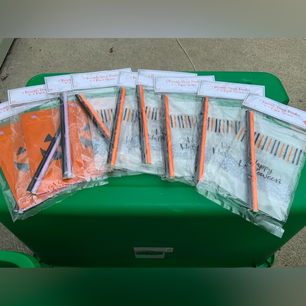 Halloween Reusable Drink Pouches